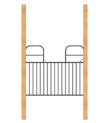 Half Swing Grill Gate